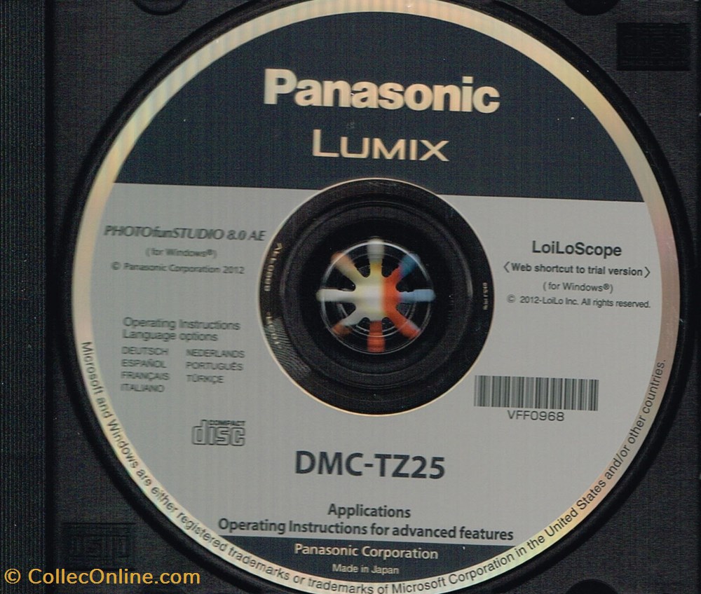 Panasonic-Lumix DMC-TZ25 informatique logiciels panasonic lumix dmc tz25