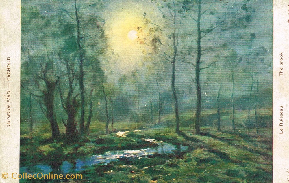 France-Salon de Paris-Cachoud-Le ruisseau cartes postales france salon de paris cachoud le ruisseau