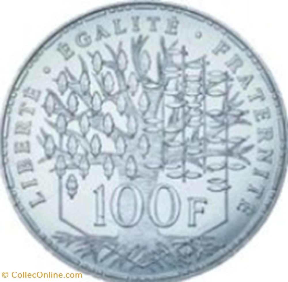 100 francs Panthéon 1982 monnaies 100 francs pantheon 1982