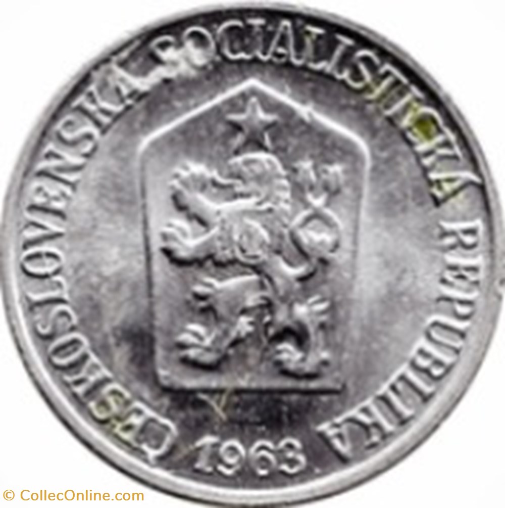 1 haléř Tchécoslovaquie 1962 monnaies monde 1 haler tchecoslovaquie 1962