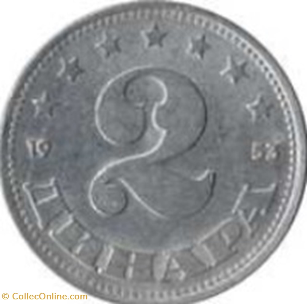 monnaies monde 2 dinar yougoslavie 1953