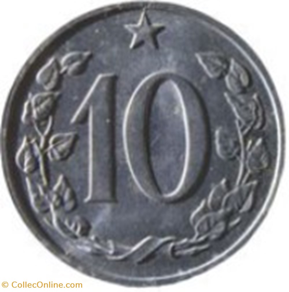 monnaies monde 10 haleru tchecoslovaquie 1962