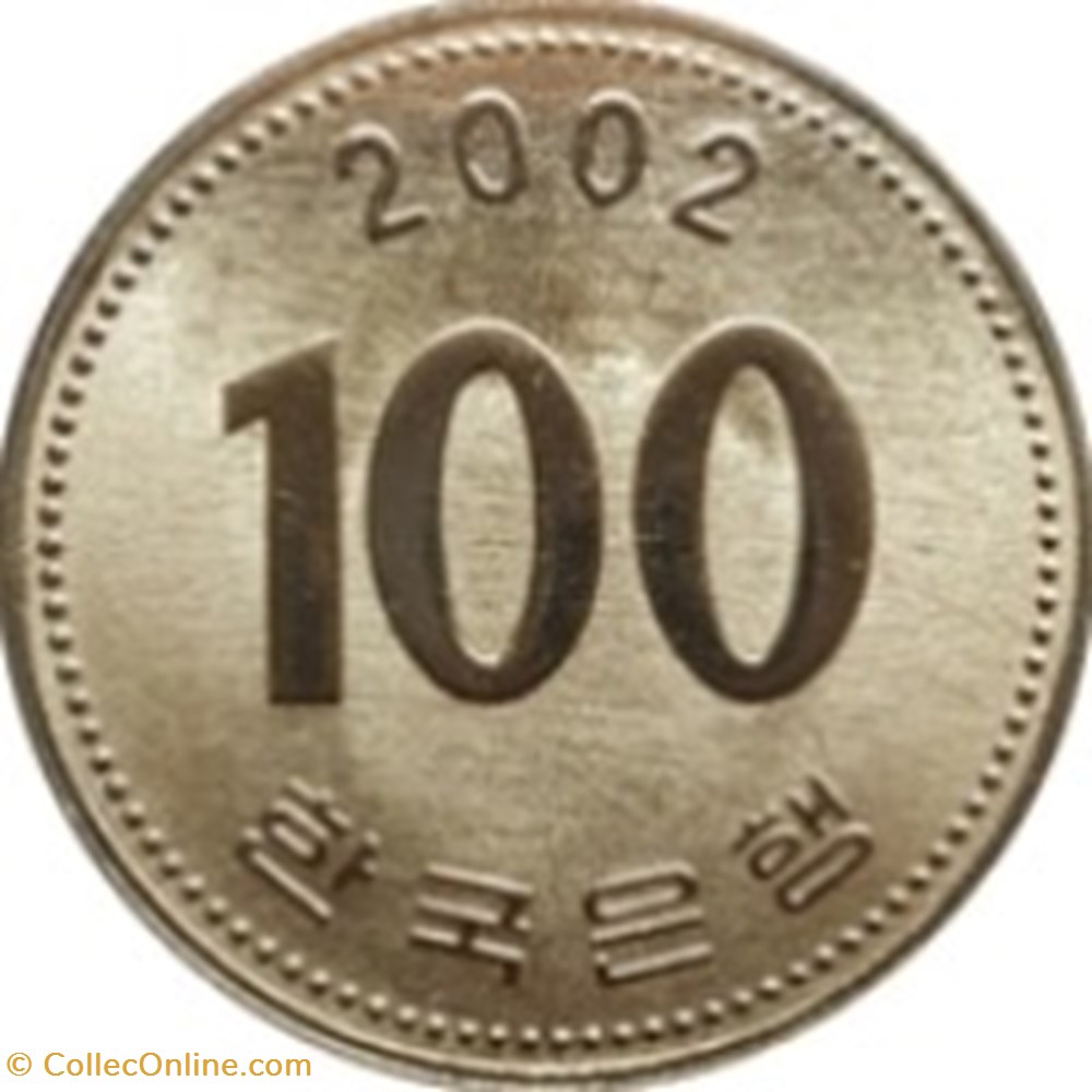 100 won Corée du sud 2013 monnaies monde 100 won coree du sud 2013