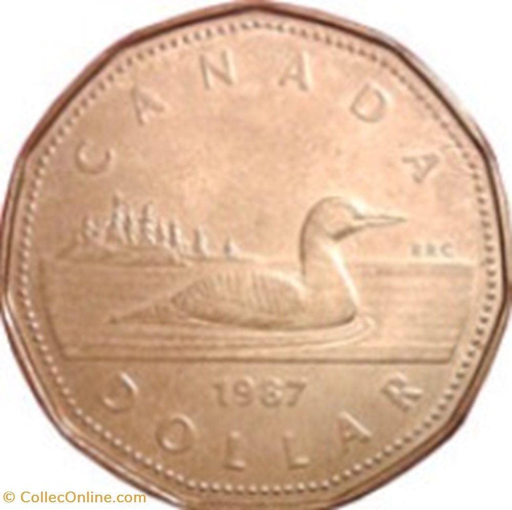 monnaies monde 1 dollar elisabeth ii 1987 canada