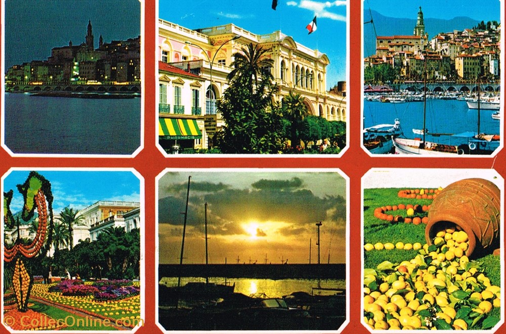 cartes postales france alpes maritimes menton