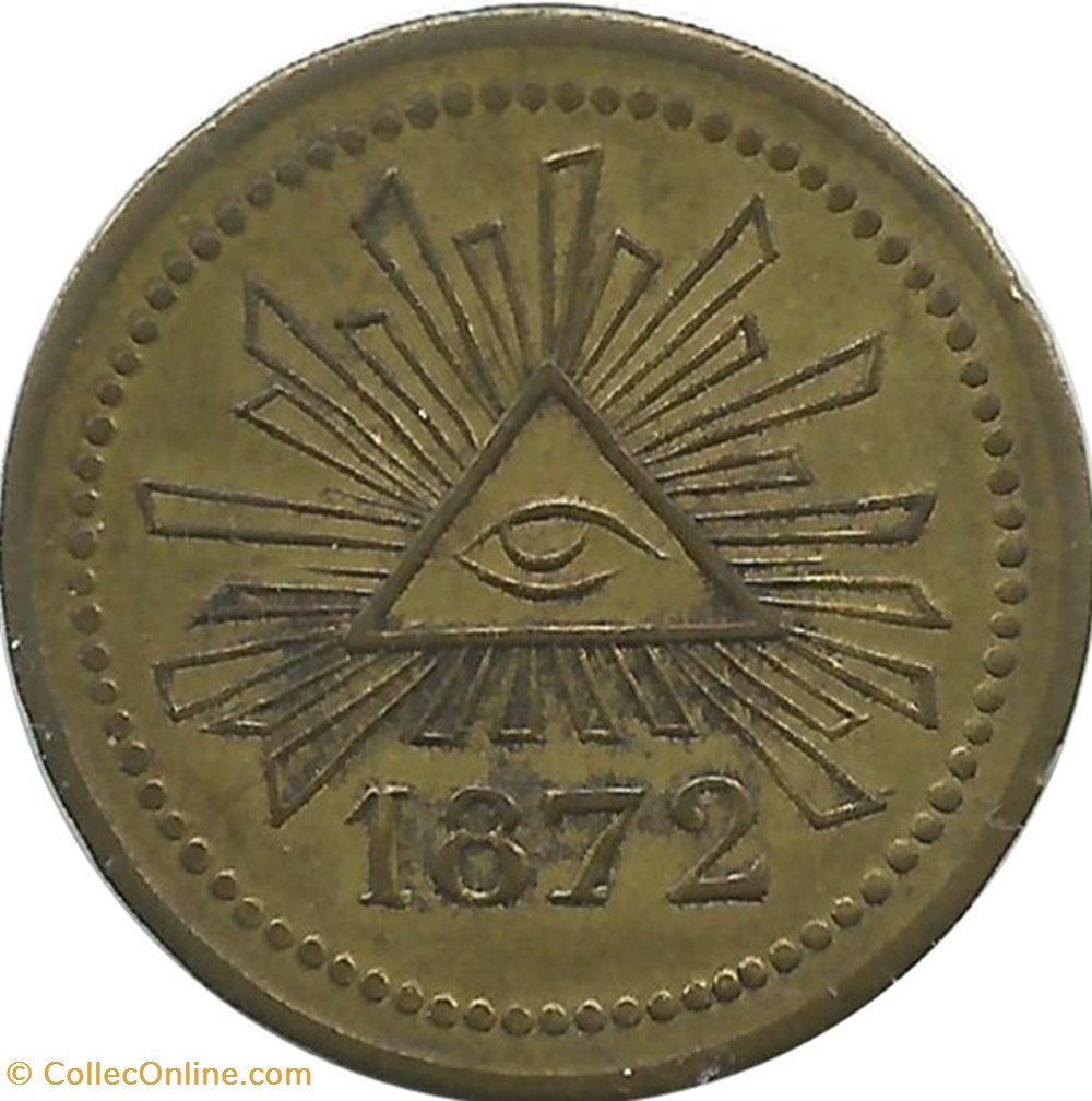 monnaies 1 franc providence 1872 belgique