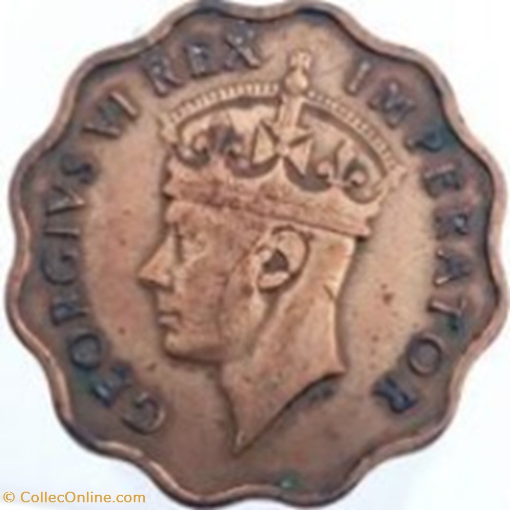 1 piastre - Georges VI Chypre 1944 monnaies monde 1 piastre georges vi chypre 1944