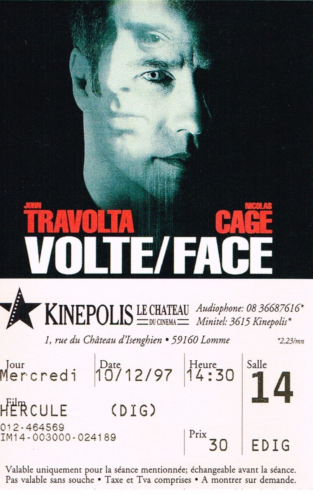 documents anciens tickets d entree volte face