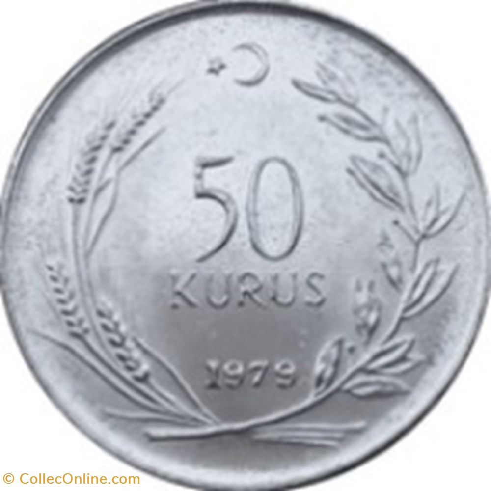 50 kuruş Turquie 1971 monnaies monde 50 kurus turquie 1971