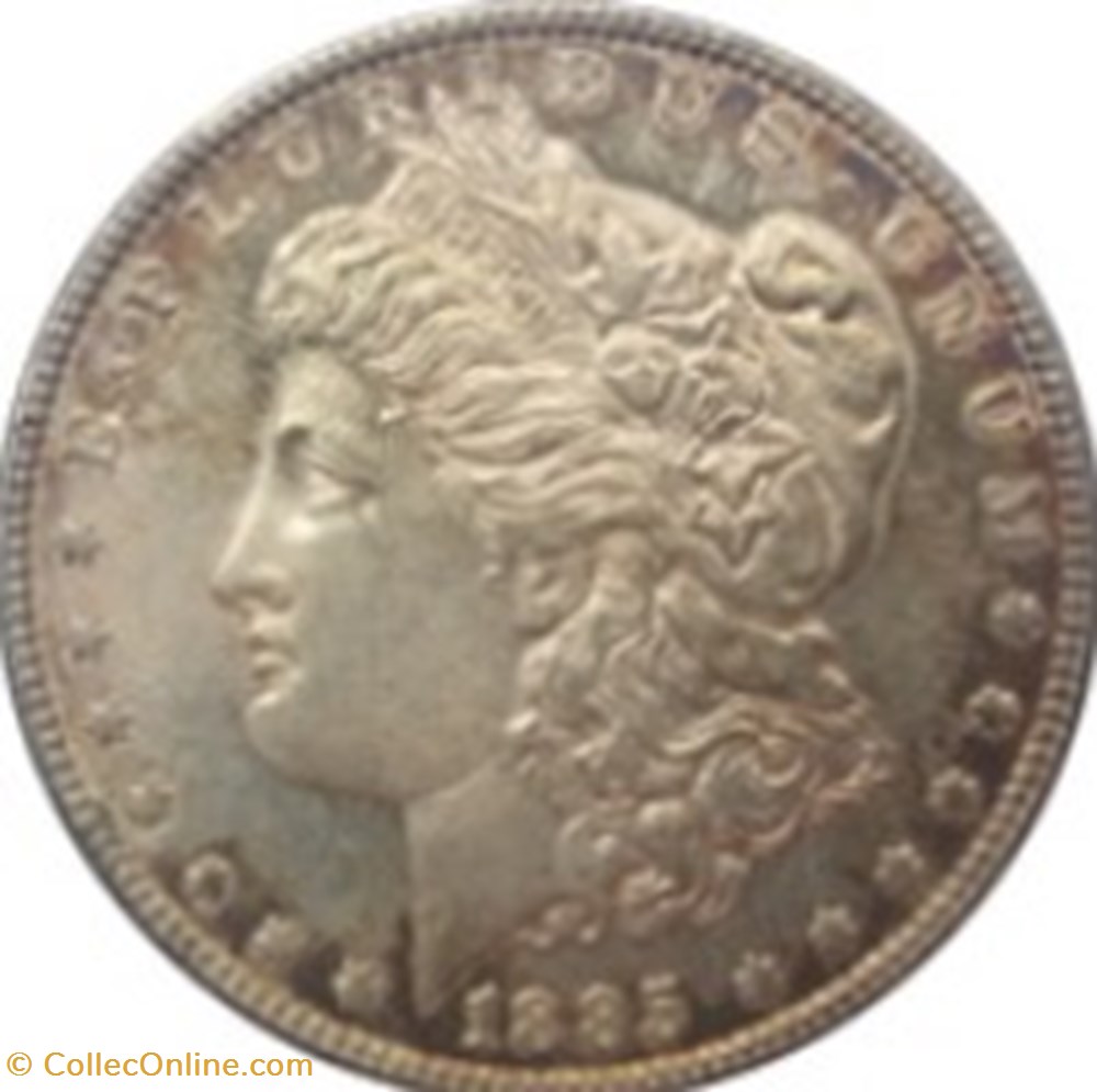 Etats Unis-1 Dollar-Morgan Dollar 1878 cc-7 Tail Leathers monnaies monde etats unis 1 dollar morgan dollar 1878 cc 7 tail leathers