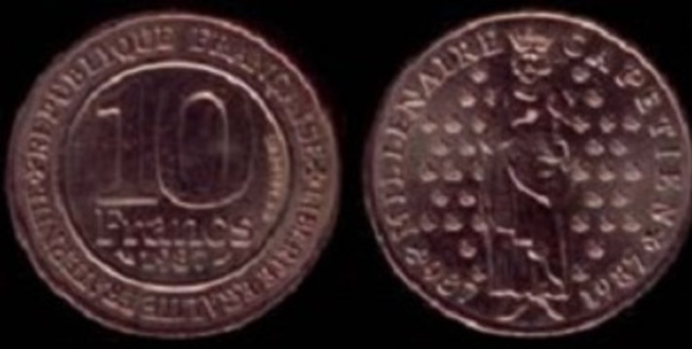 10 Francs Hugues Capet 1987 monnaies 10 francs hugues capet 1987