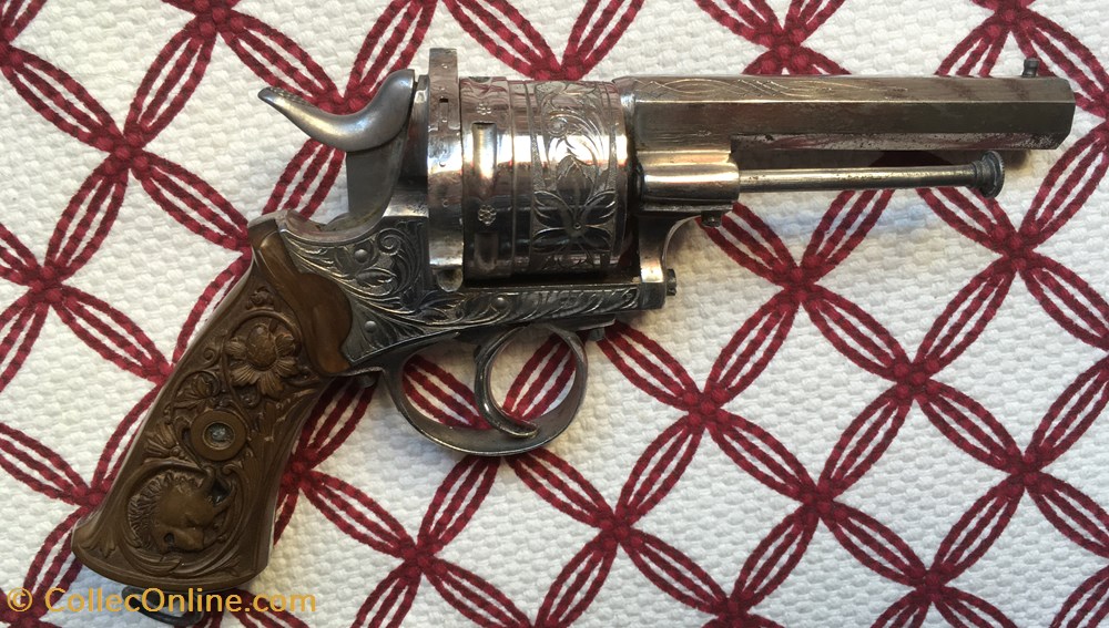 militarium arme feux ancienne lefaucheux revolver six coups 12 mm