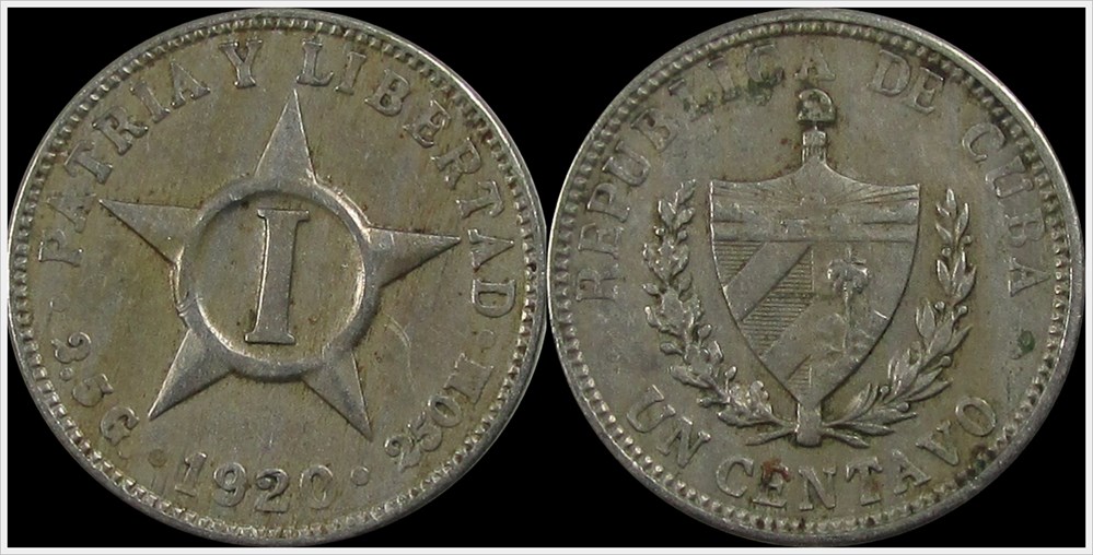 coins world cuba 1920 centavo