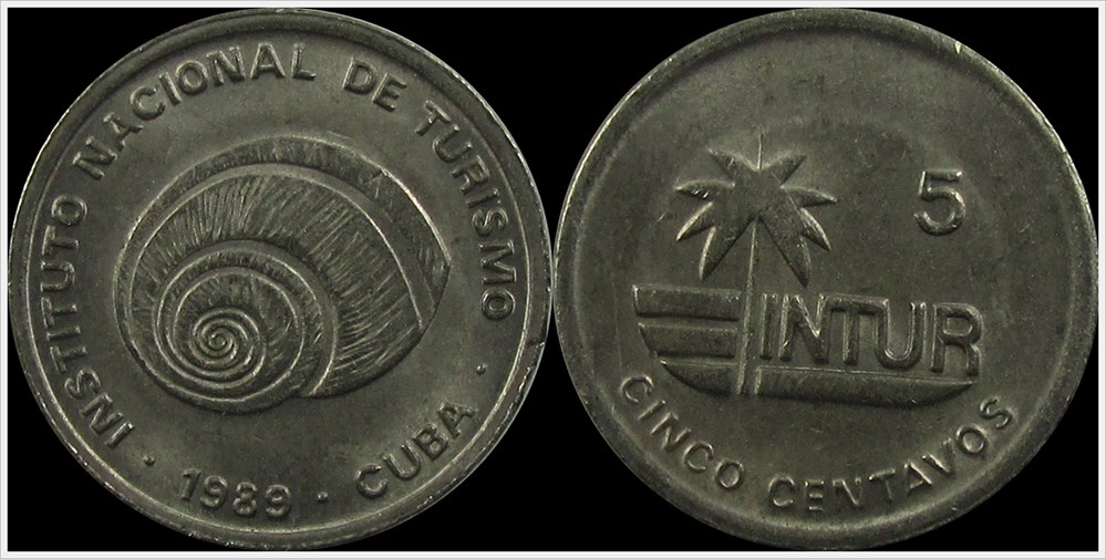 coins world cuba visitor 1989 5 centavos