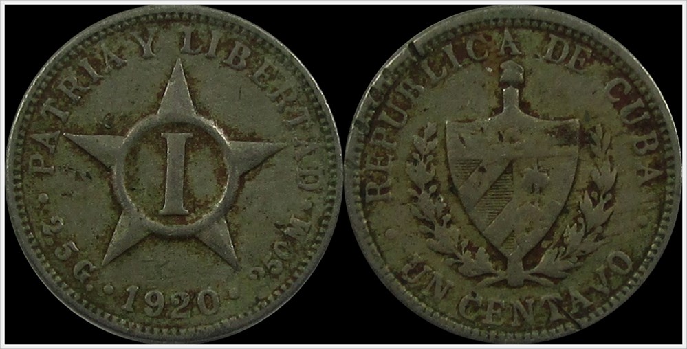 coins world cuba 1920 un centavo