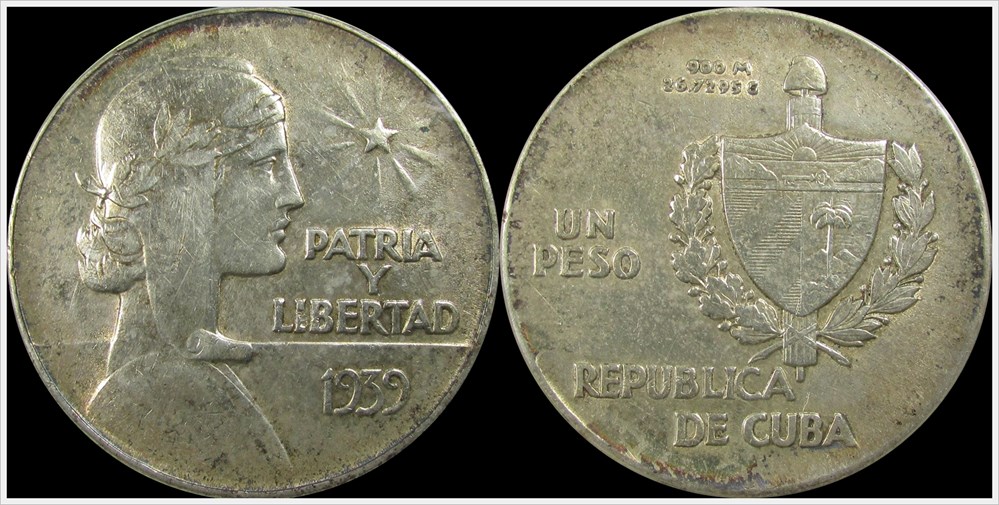 coins world cuba 1939 un peso