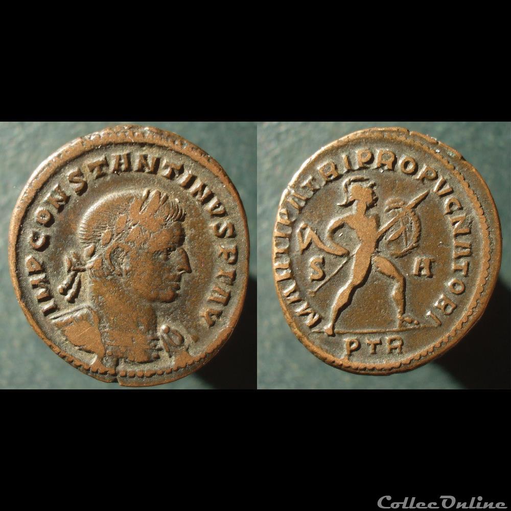 monnaie antique romaine constantin nummus treves marti patri propugnatori