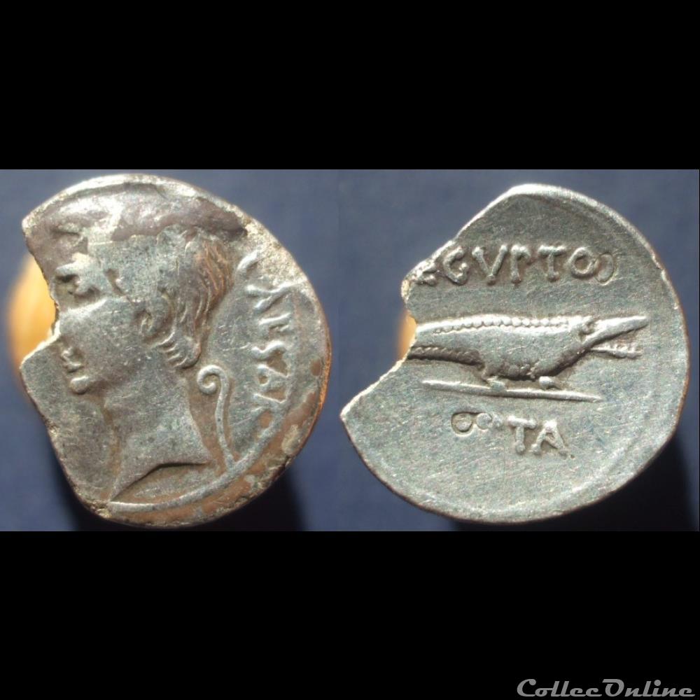 Octave denier Aegypto Capta monnaie antique romaine octave denier aegypto capta