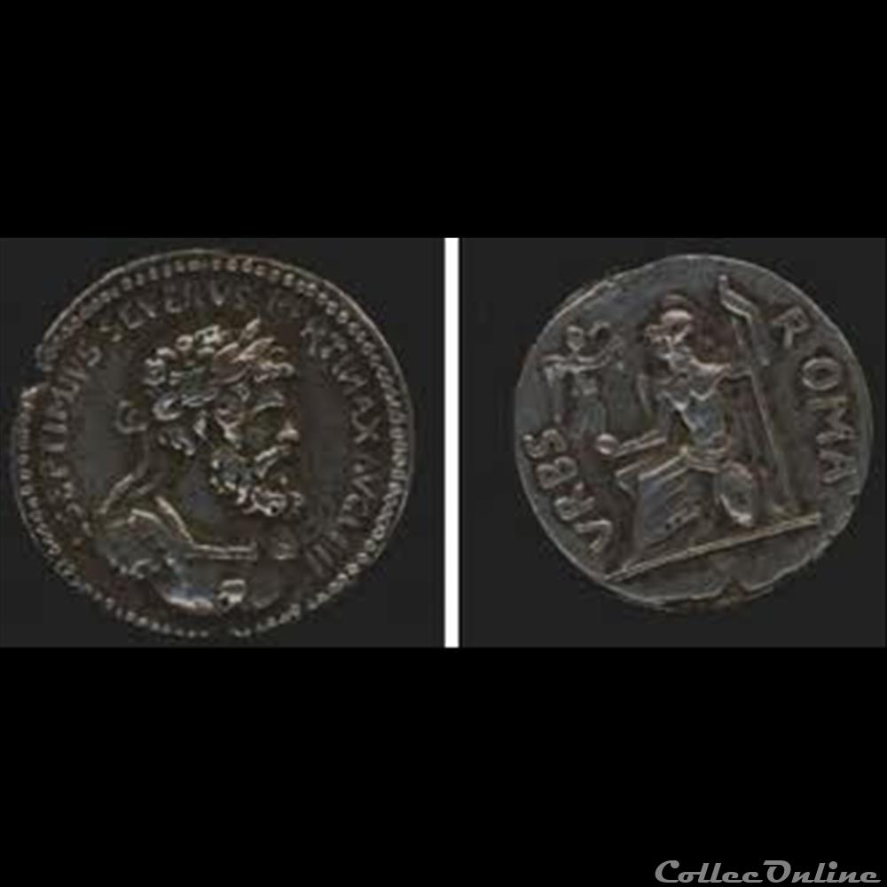 monnaie antique romaine septime severe denier vrbs roma