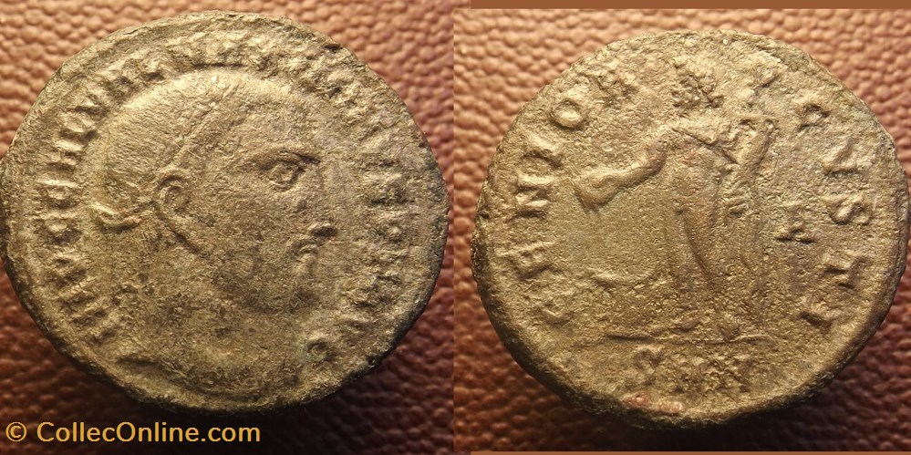 Maximin nummus Nicomédie Genio Avgvsti monnaies antiques romaines imperiales et republicaines maximin nummus nicomedie genio avgvsti