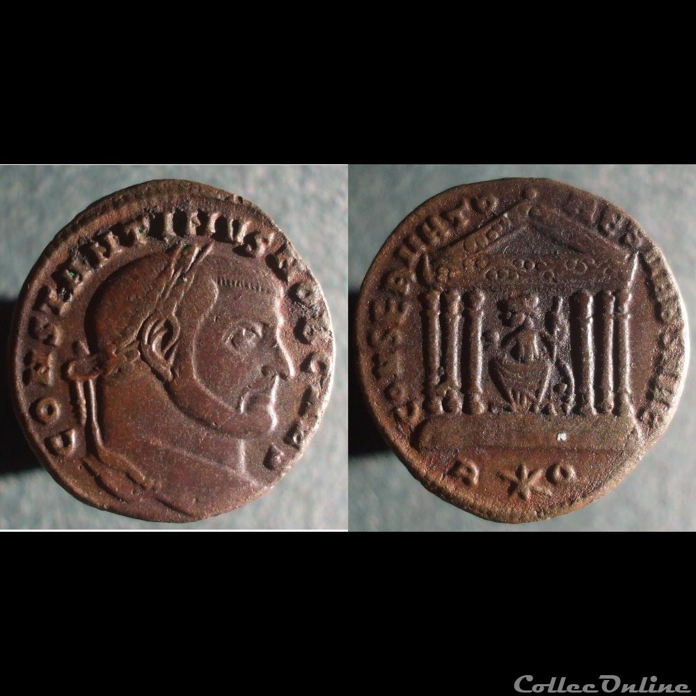 Constantin nummus Rome Conservat linteau monnaies antiques romaines imperiales et republicaines constantin nummus rome conservat linteau