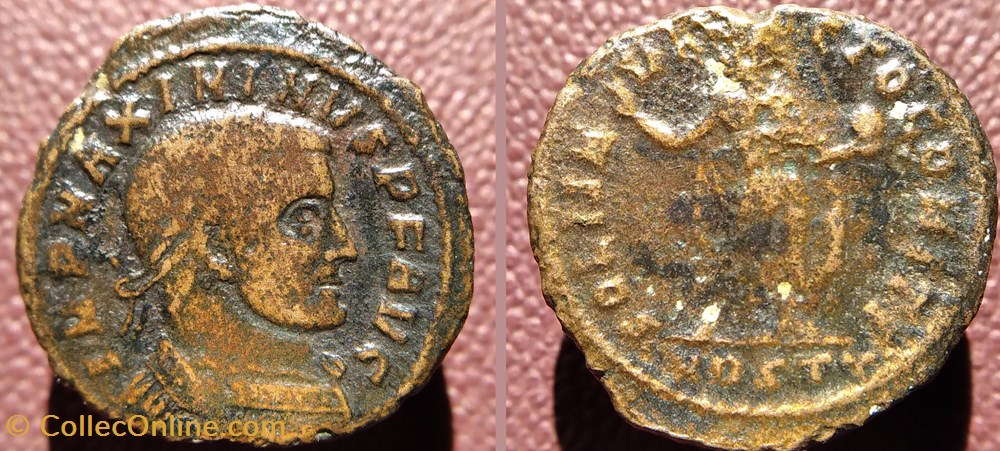 Maximin Ostie nummus SOLI INVICTO COMITI monnaies antiques romaines imperiales et republicaines maximin ostie nummus soli invicto comiti