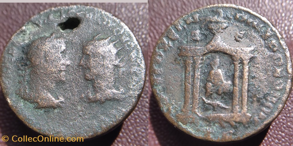monnaies antiques romaines provinciales trebonien et volusien antioche bronze