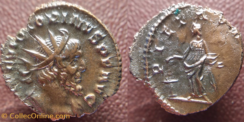 Victorinus aurélien Pietas Avg monnaies antiques romaines imperiales republicaines victorinus aurelien pietas avg
