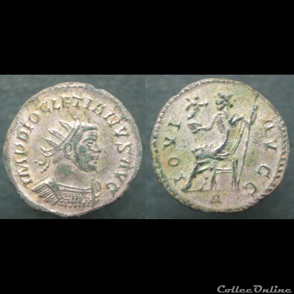 monnaie antique jc ap romaine republicaine imperiale diocletien antoninien lyon iovi avgg ric 34 b 436 41ex