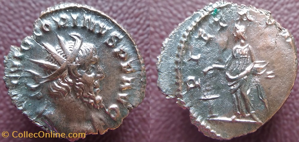 Victorinus aurélien Pietas Avg monnaies antiques romaines imperiales republicaines victorinus aurelien pietas avg