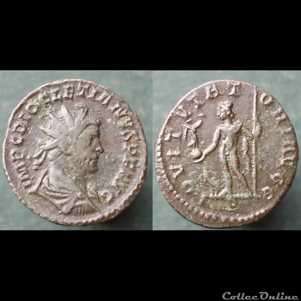 Dioclétien, antoninien, Iovi tutator, Lyon monnaies antiques romaines republicaines imperiales diocletien antoninien iovi tutator lyon