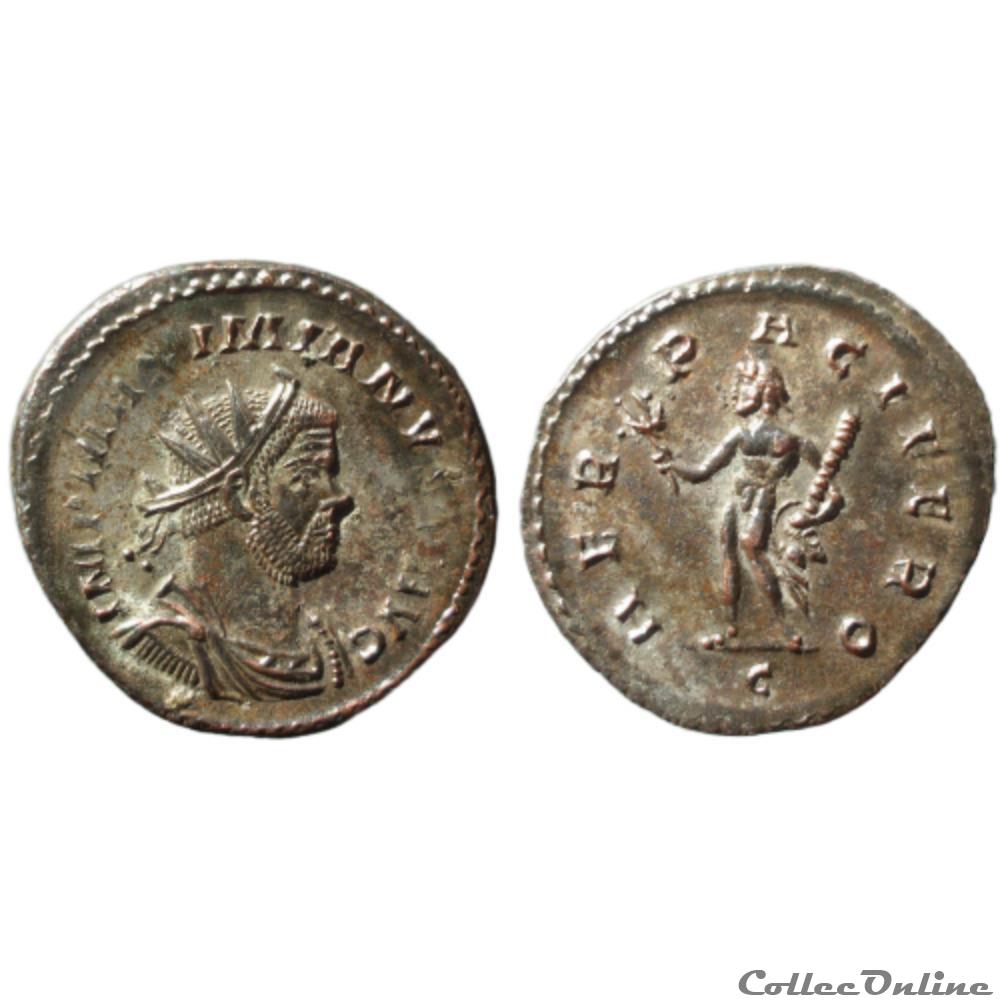 Maximien antoninien Lyon Herc pacifero monnaie antique av jc ap romaine maximien antoninien lyon herc pacifero