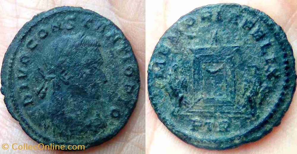 monnaie antique av jc ap romaine republicaine imperiale constance divinise treves