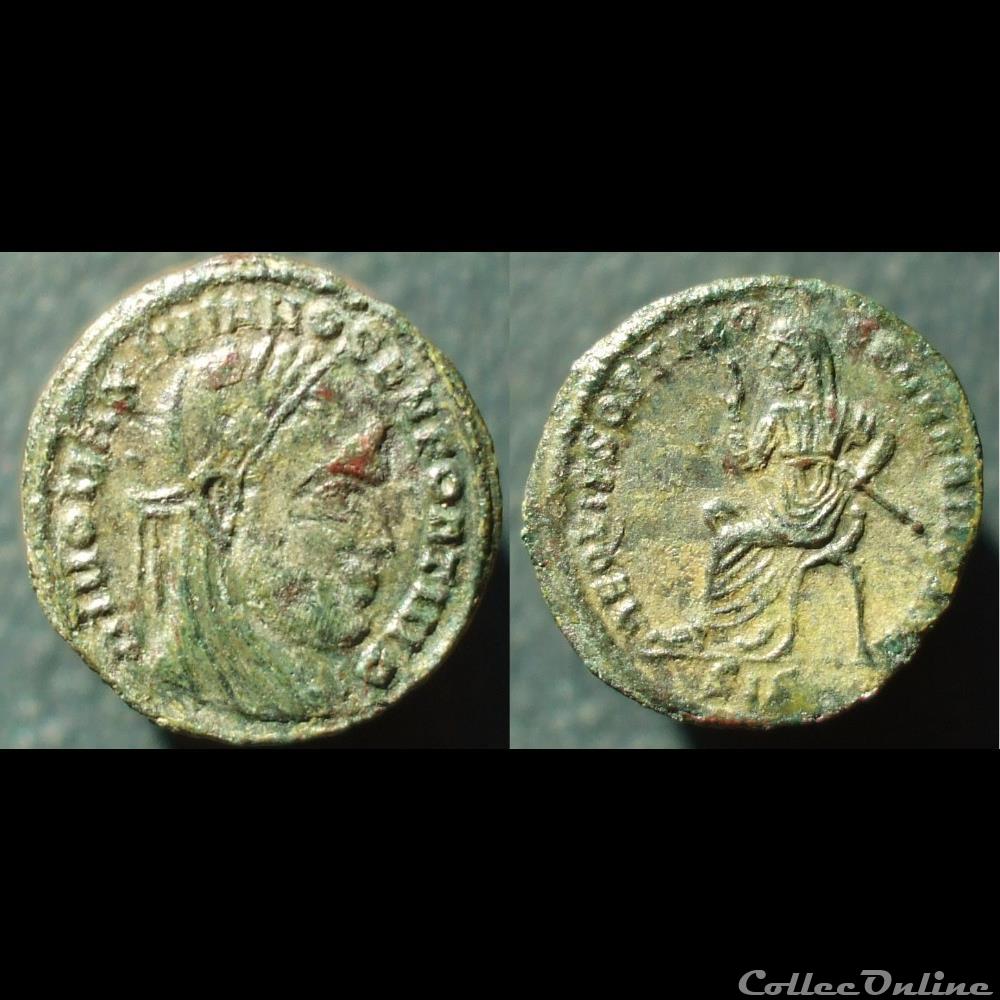 Maximien Quart de Nummus Siscia 1 monnaie antique av jc ap romaine republicaine imperiale maximien quart de nummus siscia 1