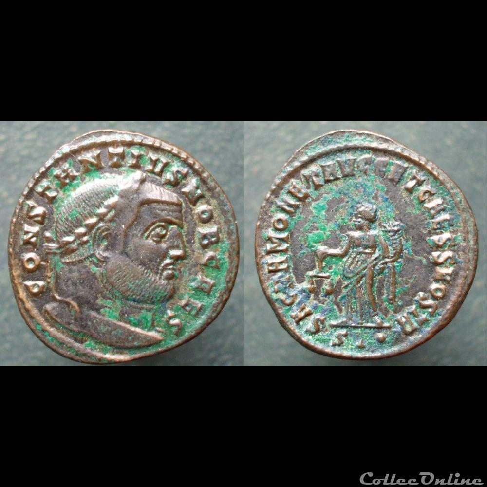 Constance nummus Ticinum moneta monnaies antiques romaines imperiales republicaines constance nummus ticinum moneta