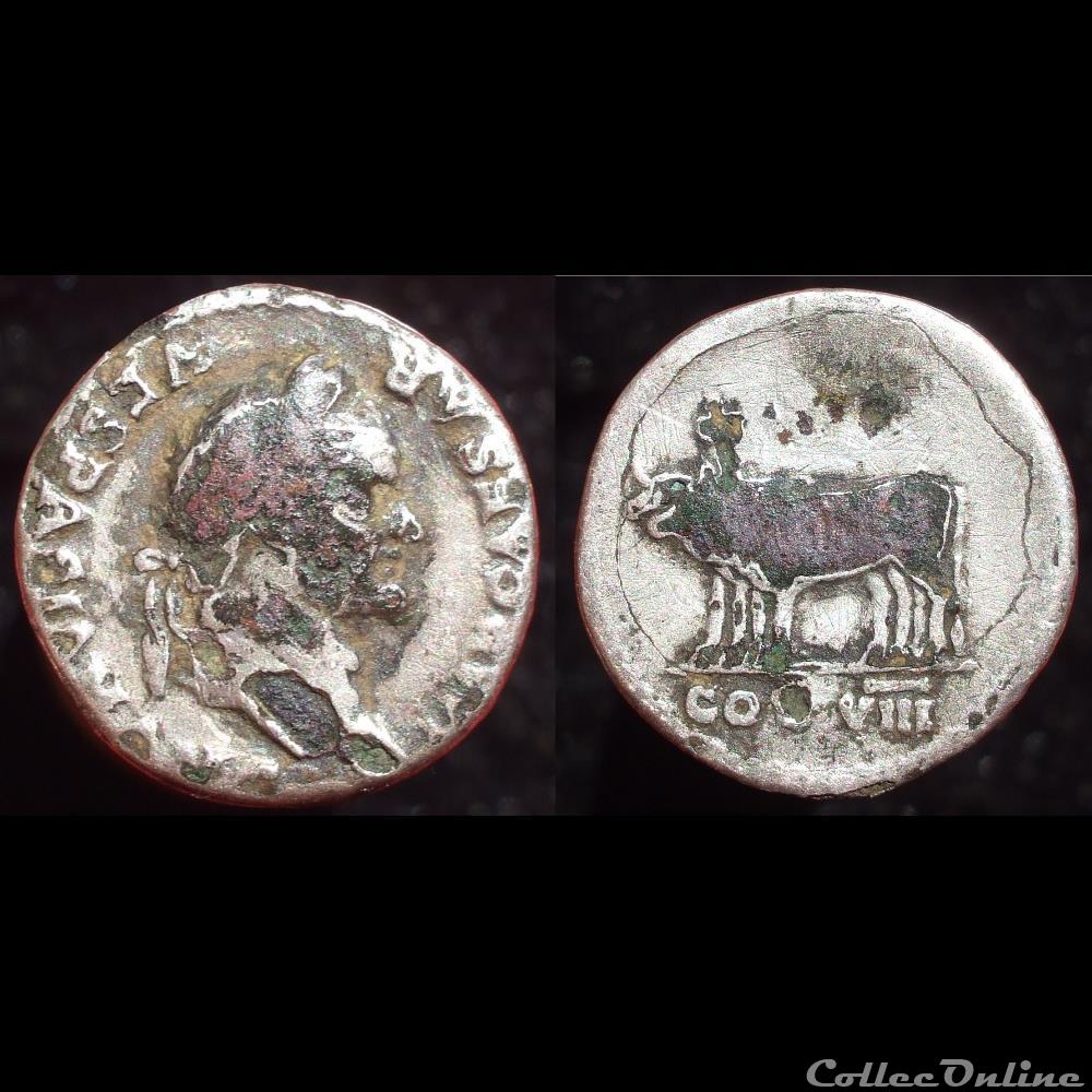 monnaies antiques romaines imperiales et republicaines vespasien denier fourre