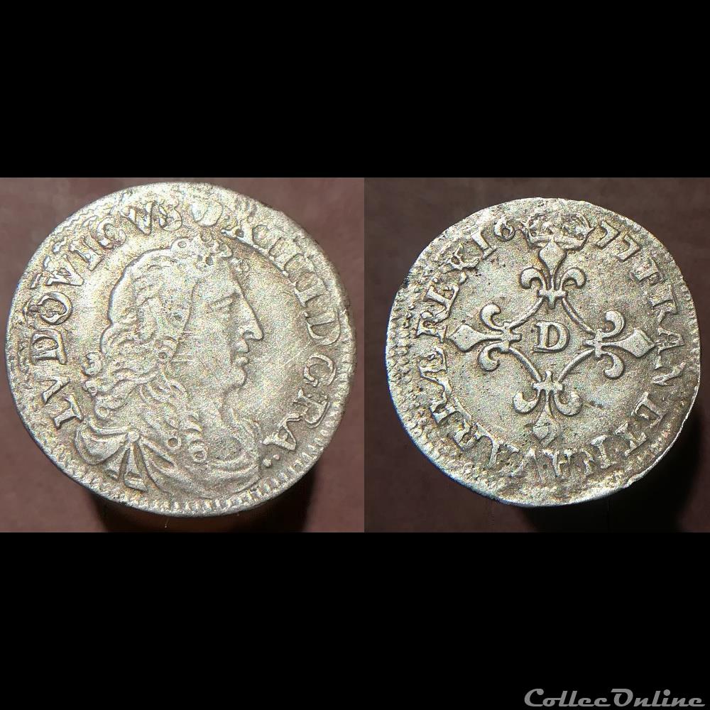4 sols des Traitants, Louis XIV monnaie france royale 4 sols des traitants louis xiv