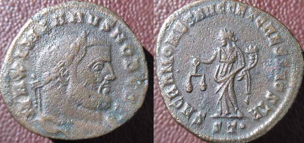 monnaies antiques romaines imperiales republicaines galere ticinum nummus sacra moneta