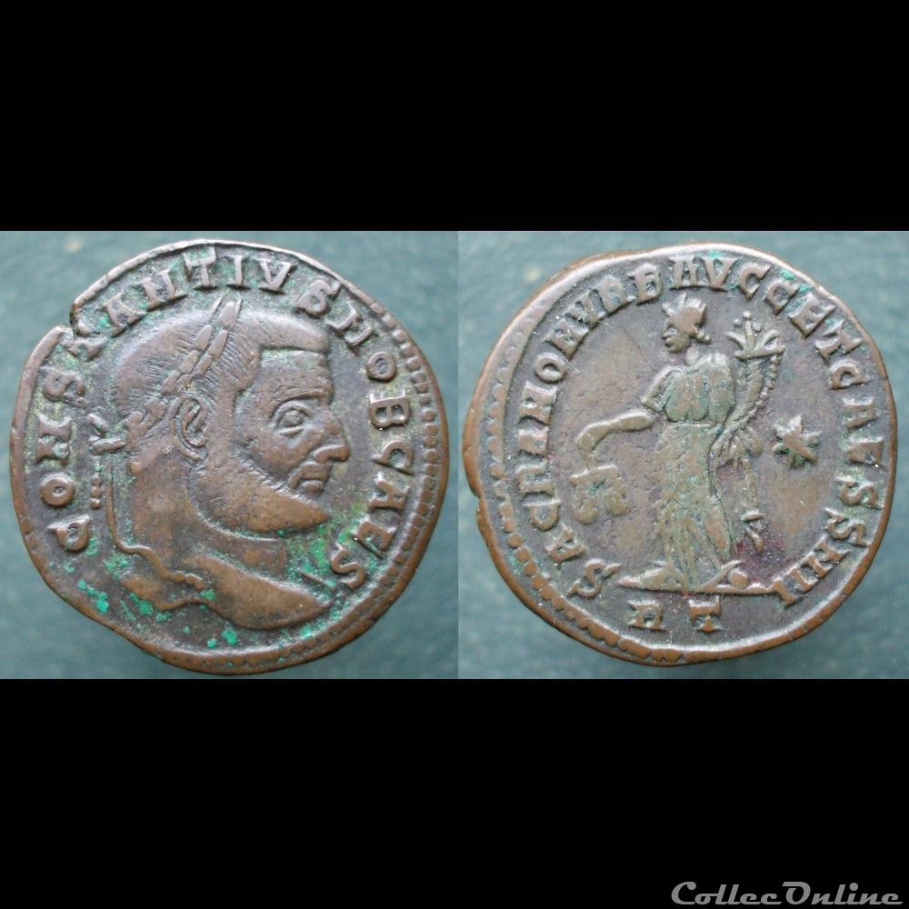 Constance Chlore nummus Rome Moneta monnaie antique romaine constance chlore nummus rome moneta