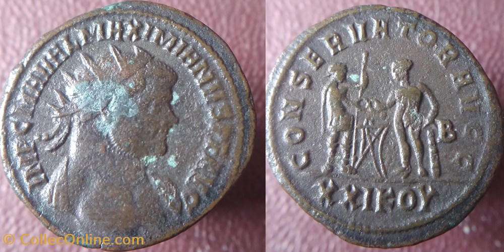 Maximien antoninien Siscia KOY monnaies antiques romaines imperiales et republicaines maximien antoninien siscia koy