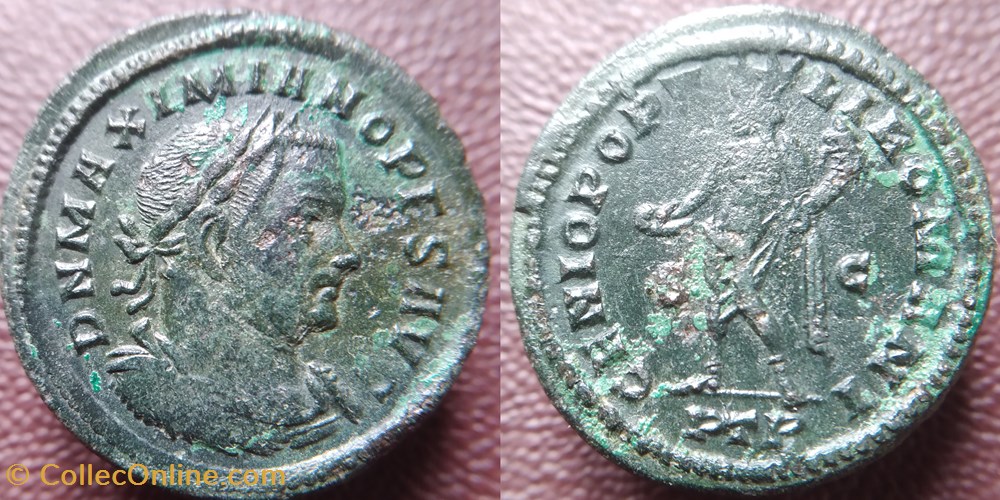 monnaies antiques romaines imperiales et republicaines maximie treves genio populi romani second regne
