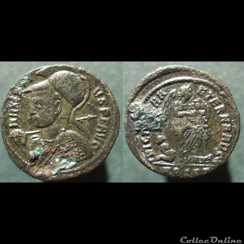 monnaies antiques romaines imperiales et republicaines maxence demi nummus victoria