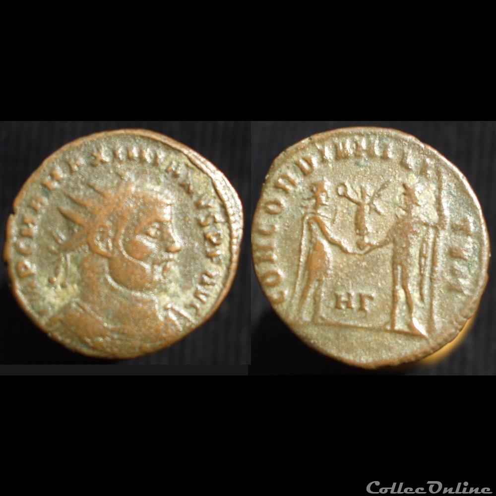 monnaie antique romaine maximien radiatus heraclee