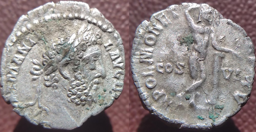 Commode denier Apollo Monetae monnaies antiques romaines imperiales republicaines commode denier apollo monetae