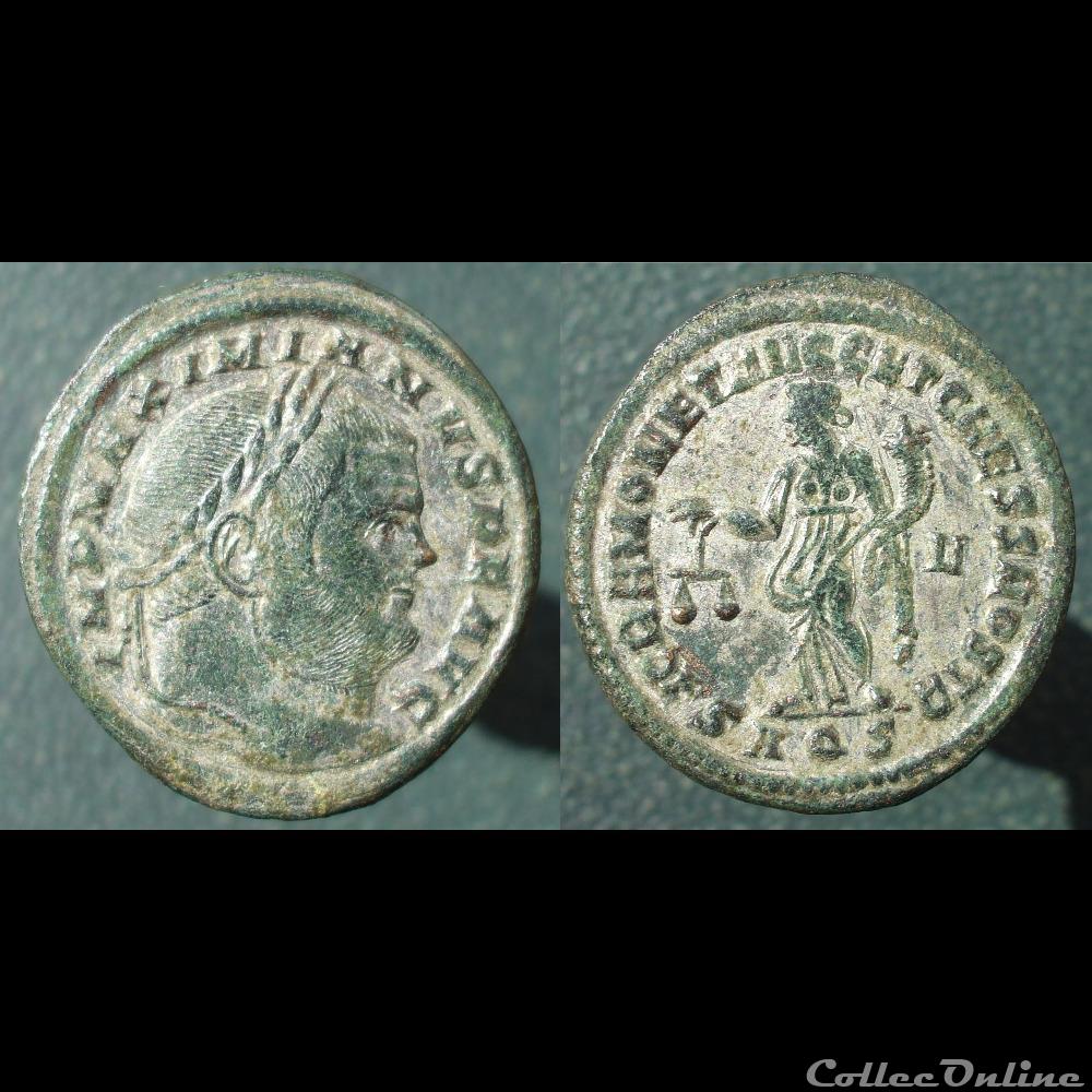 monnaies antiques romaines imperiales et republicaines maximien nummus aquilee sacra mon