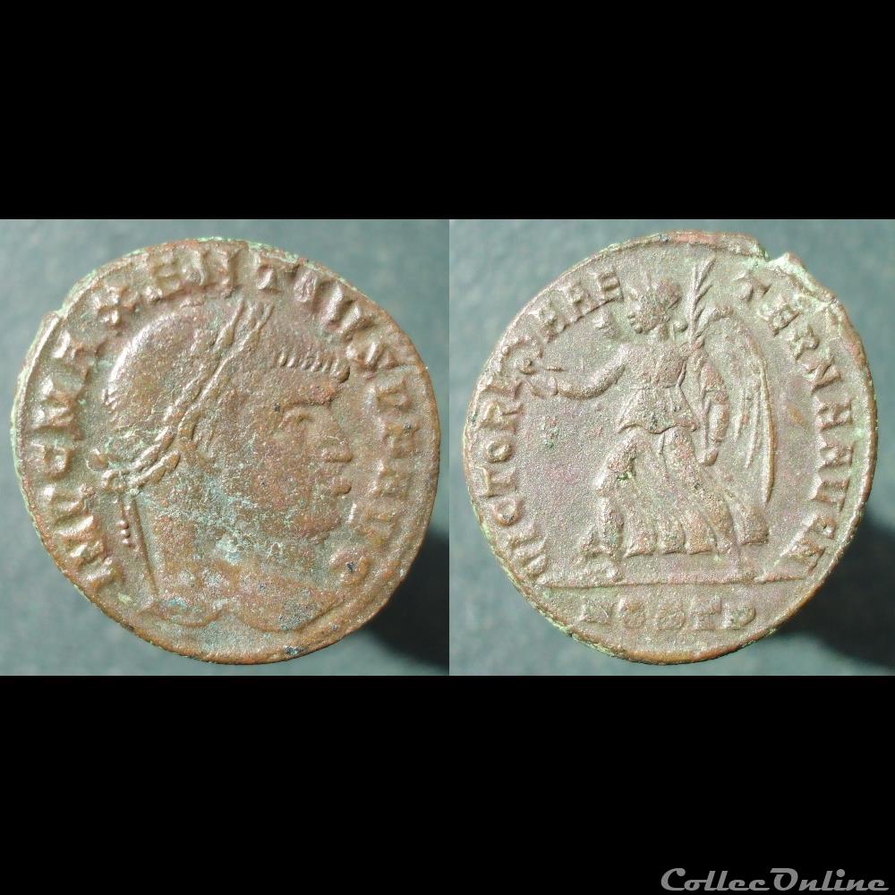 Maxence Nummus Ostie Victoria monnaie antique romaine maxence nummus ostie victoria