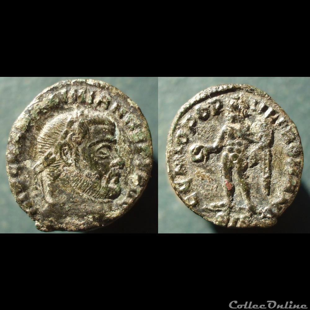 Maximien quart de nummus Siscia GPR monnaie antique romaine maximien quart de nummus siscia gpr