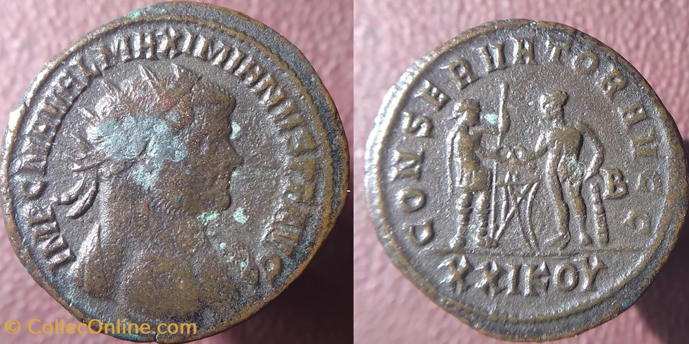 Maximien antoninien Siscia KOY monnaies antiques romaines imperiales et republicaines maximien antoninien siscia koy
