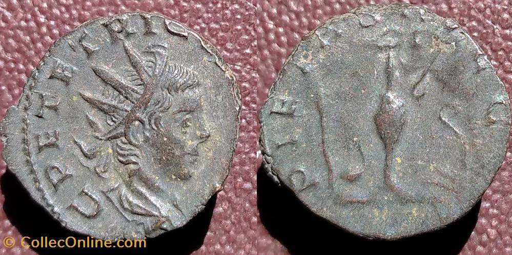 monnaies antiques romaines imperiales republicaines tetricus ii antoninien pietas