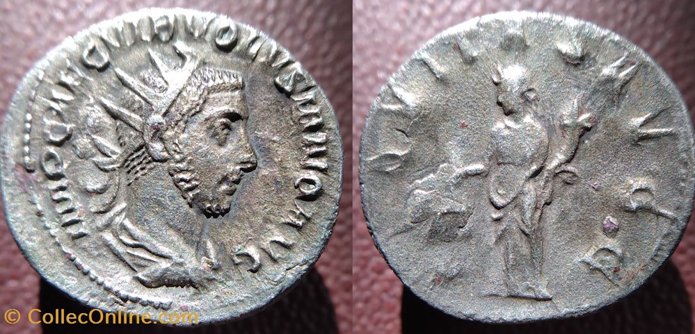 monnaies antiques romaines imperiales et republicaines volusien antoninien aeqvitas